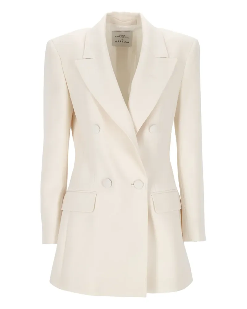 MARELLA x Emily Ratajkowski double-breasted blazer - Nude Nude