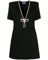 Area T-Shirtkleid mit Kristallen Schwarz