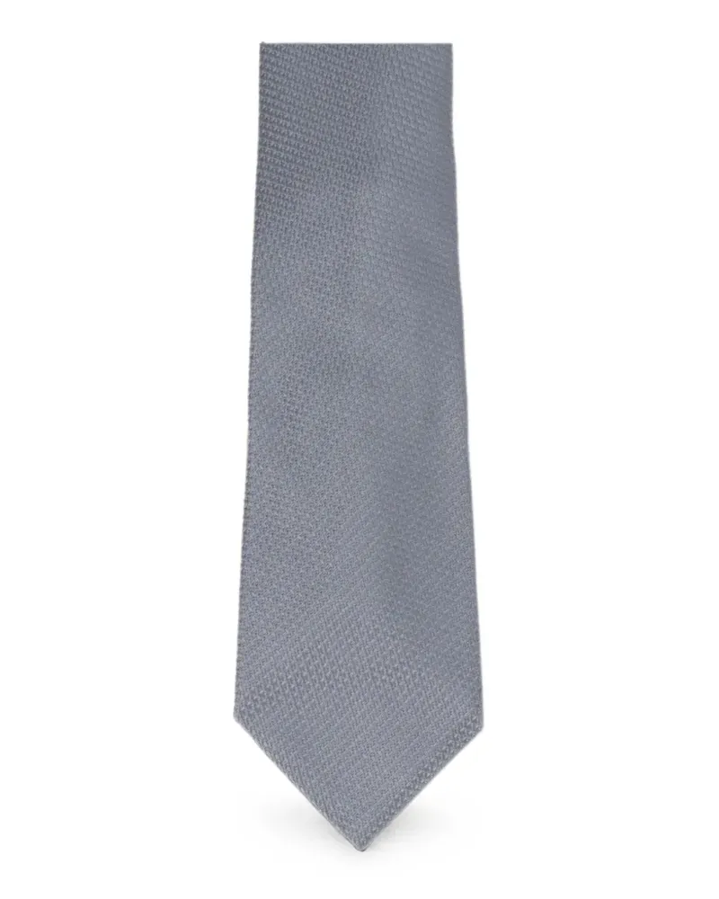 Tom Ford textured tie - Silber Silber