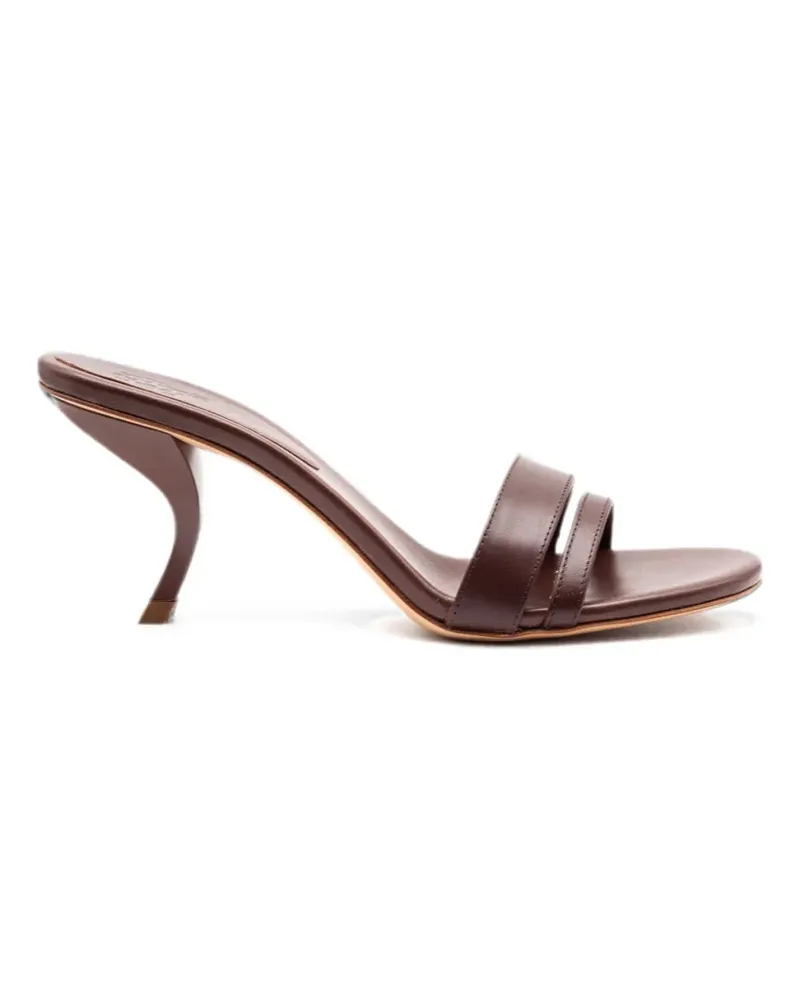 Gia Borghini double-strap square-toe sandals - Braun Braun