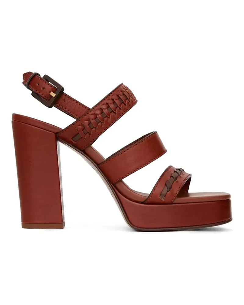 Zimmermann Alchemy woven platform sandals - Braun Braun