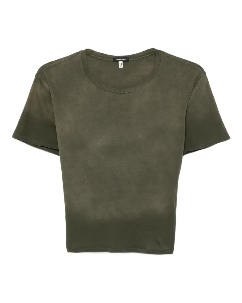 R13 T-Shirt mit ausgewaschenem Effekt - Grün Grün