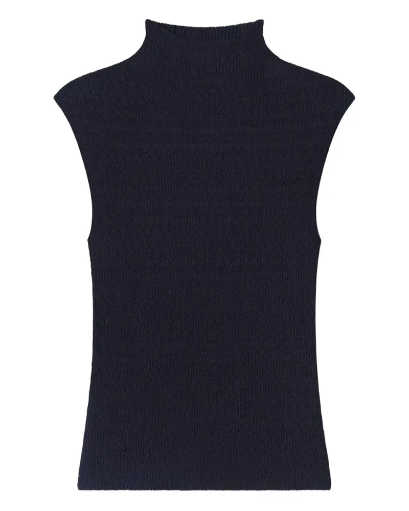 A.L.C. A C. Top mit Stehkragen - Blau Blau