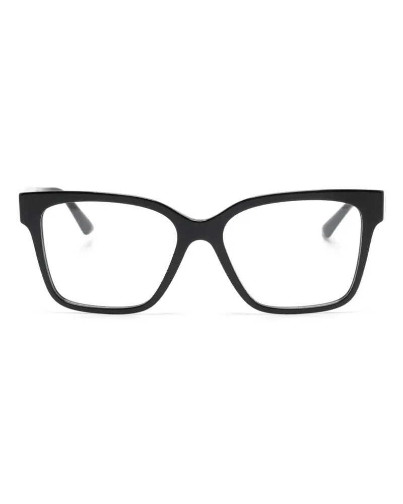 Jimmy Choo Glitter Brille mit Oversized-Gestell - Schwarz Schwarz