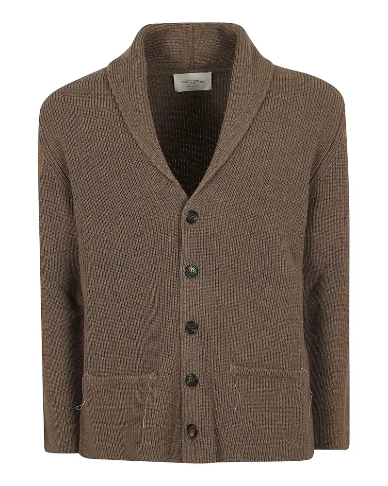 Ballantyne Einreihiger Cardigan - Braun Braun