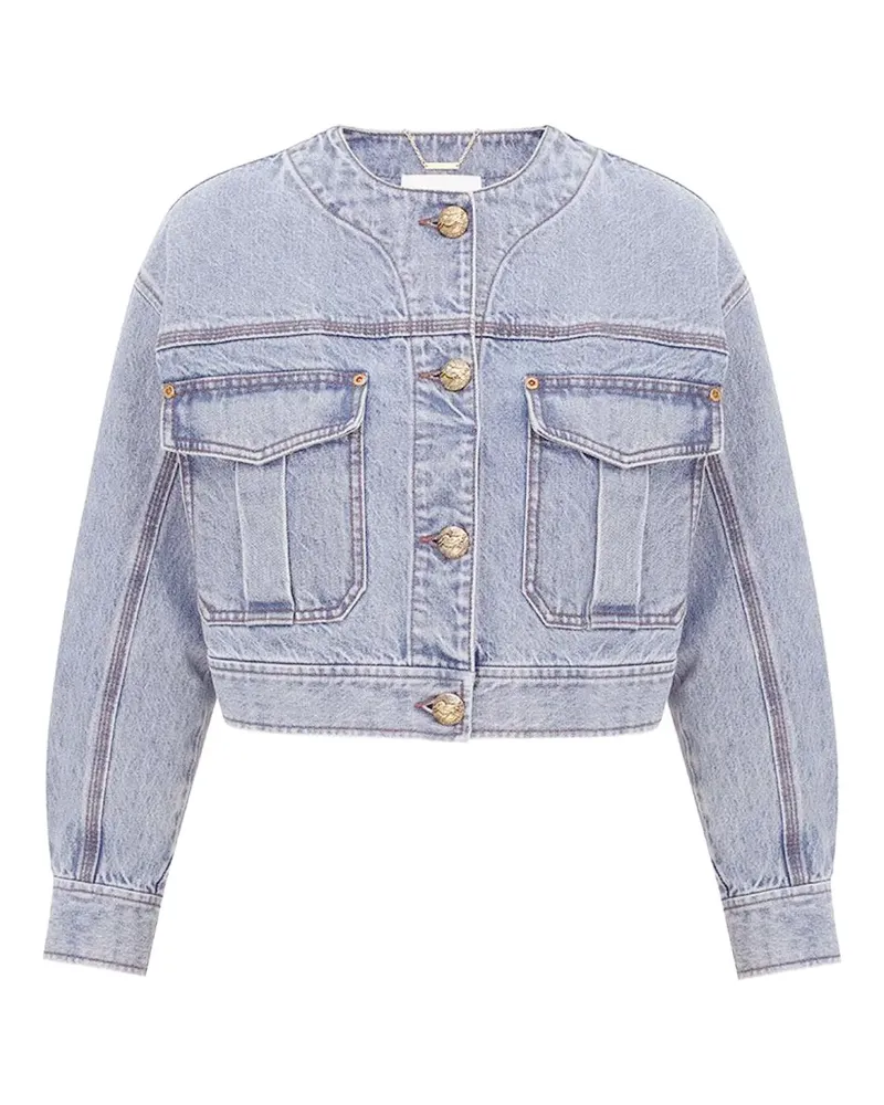 Zimmermann Jeansjacke mit Knopfleiste - Braun Braun