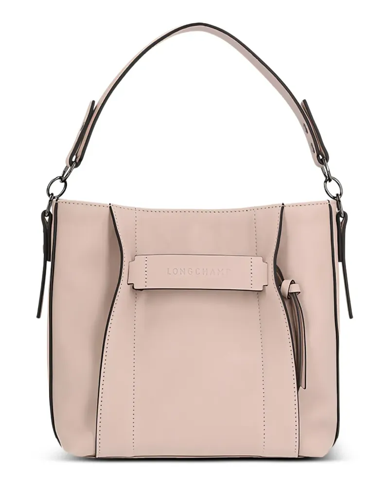 Longchamp S 3D leather tote bag - Nude Nude