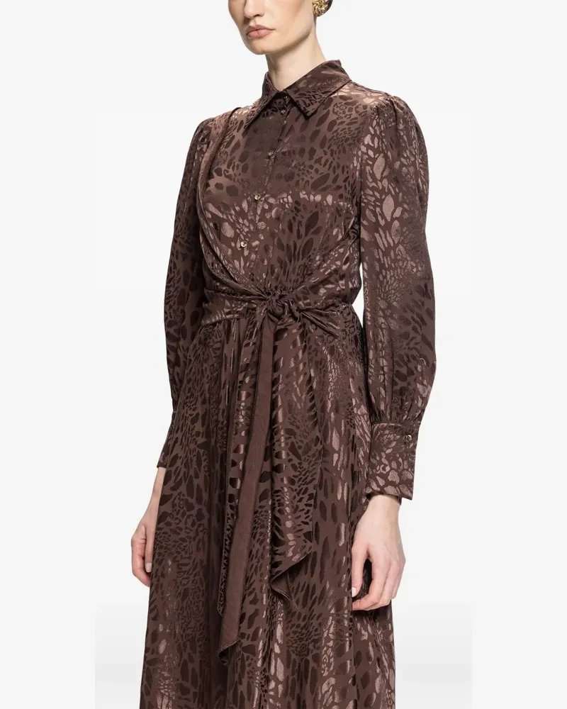 NISSA Midikleid mit Leopardenprint - Braun Braun