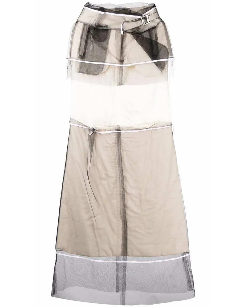 Maison Margiela Kleid im Layering-Look - Nude Nude