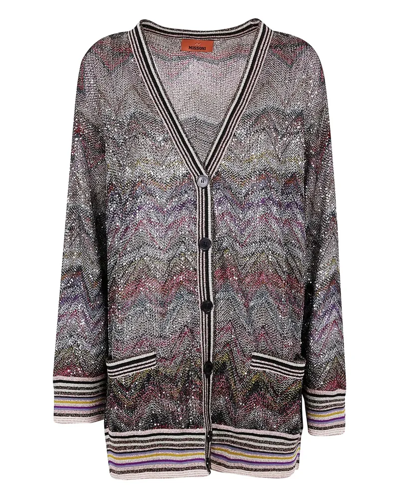 Missoni Cardigan mit Pailletten - Grau Grau