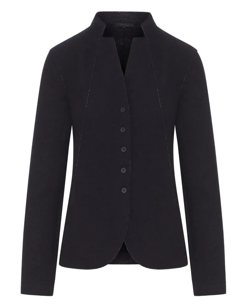 TRANSIT Jacke mit Knöpfen - Schwarz Schwarz