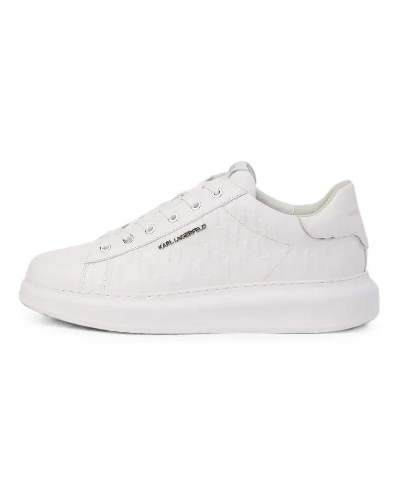 Karl Lagerfeld Kapri Sneakers mit Monogramm - Weiß Weiß