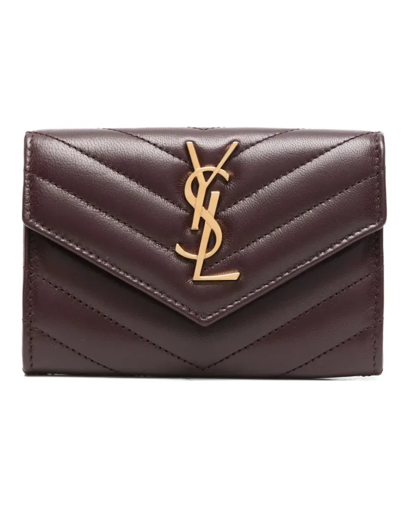 Saint Laurent Portemonnaie mit Zickzackmuster - Rot Rot