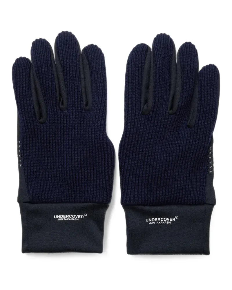 Undercover Gerippte Handschuhe - Blau Blau