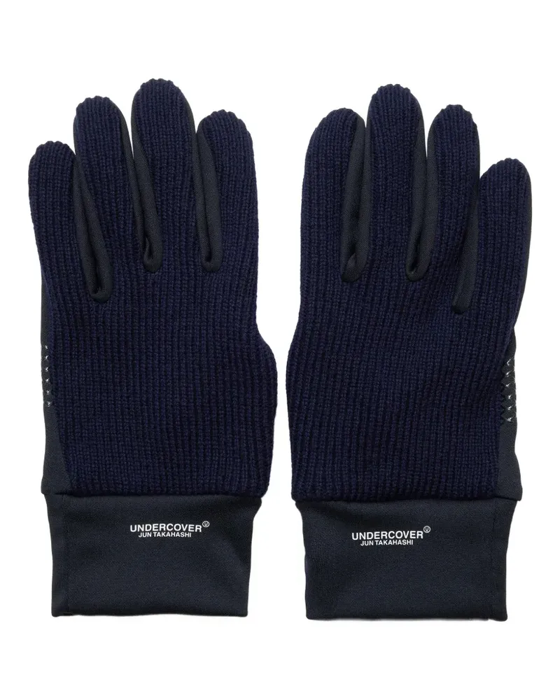 Undercover Gerippte Handschuhe - Blau Blau