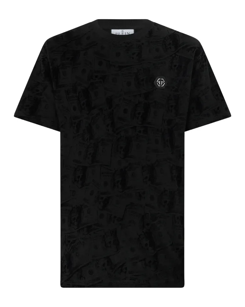 Philipp Plein T-Shirt mit Dollar-Print - Schwarz Schwarz