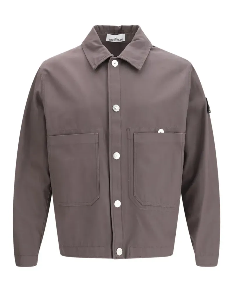Stone Island buttoned patch jacket - Grau Grau