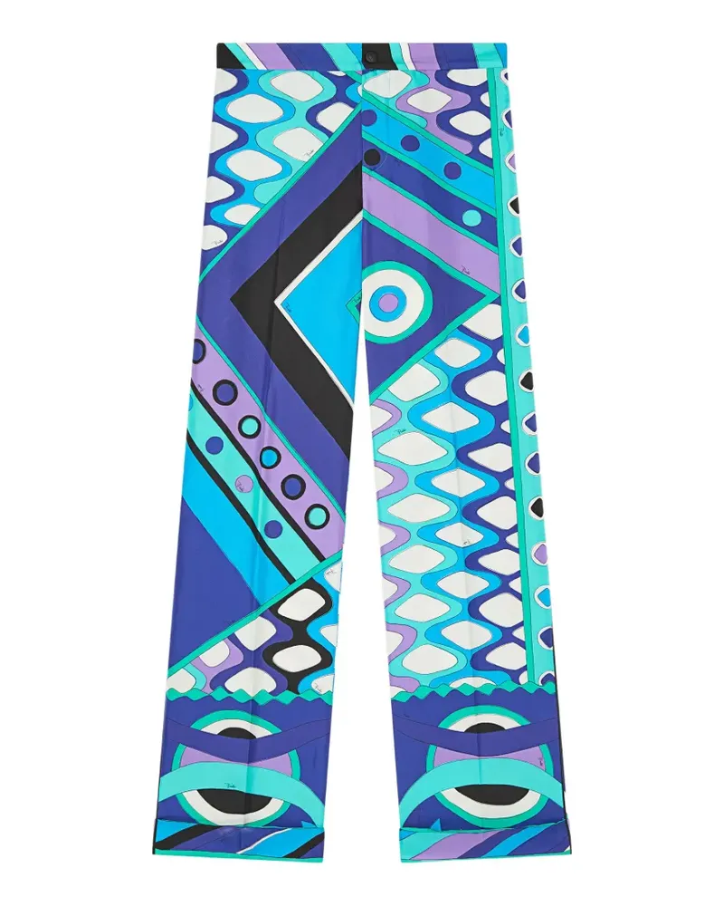 Emilio Pucci Hose mit geometrischem Print - Blau Blau