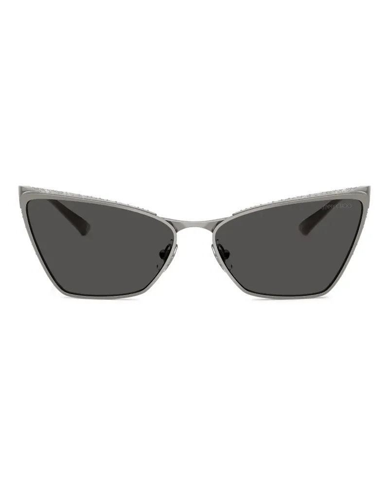 Jimmy Choo rhinestone-embellished cat-eye sunglasses - Grau Grau