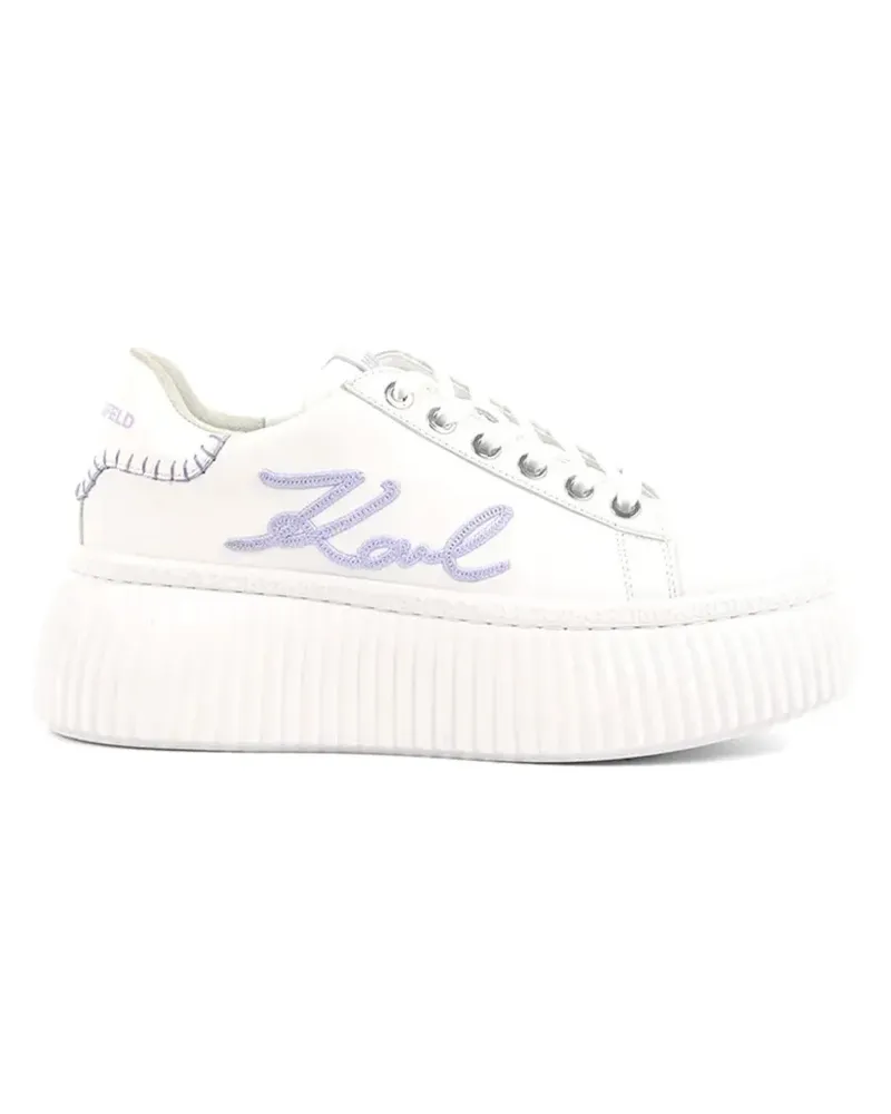 Karl Lagerfeld Kreeper Flatform-Sneakers - Weiß Weiß