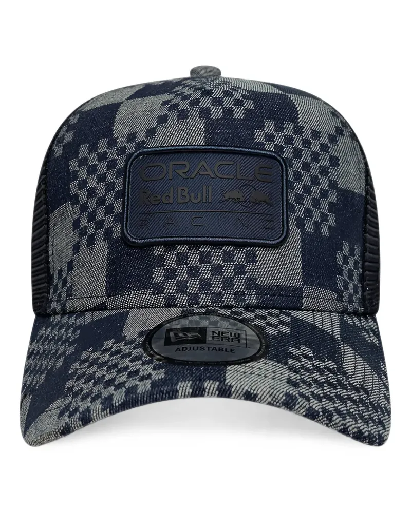New Era patterned denim E-Frame Red Bull F1 trucker cap - Blau Blau
