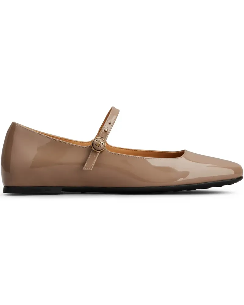 TOD'S Ballerinas aus Leder - Nude Nude