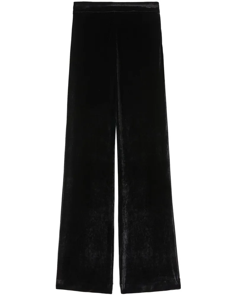Jil Sander Taillenhose aus Samt - Schwarz Schwarz