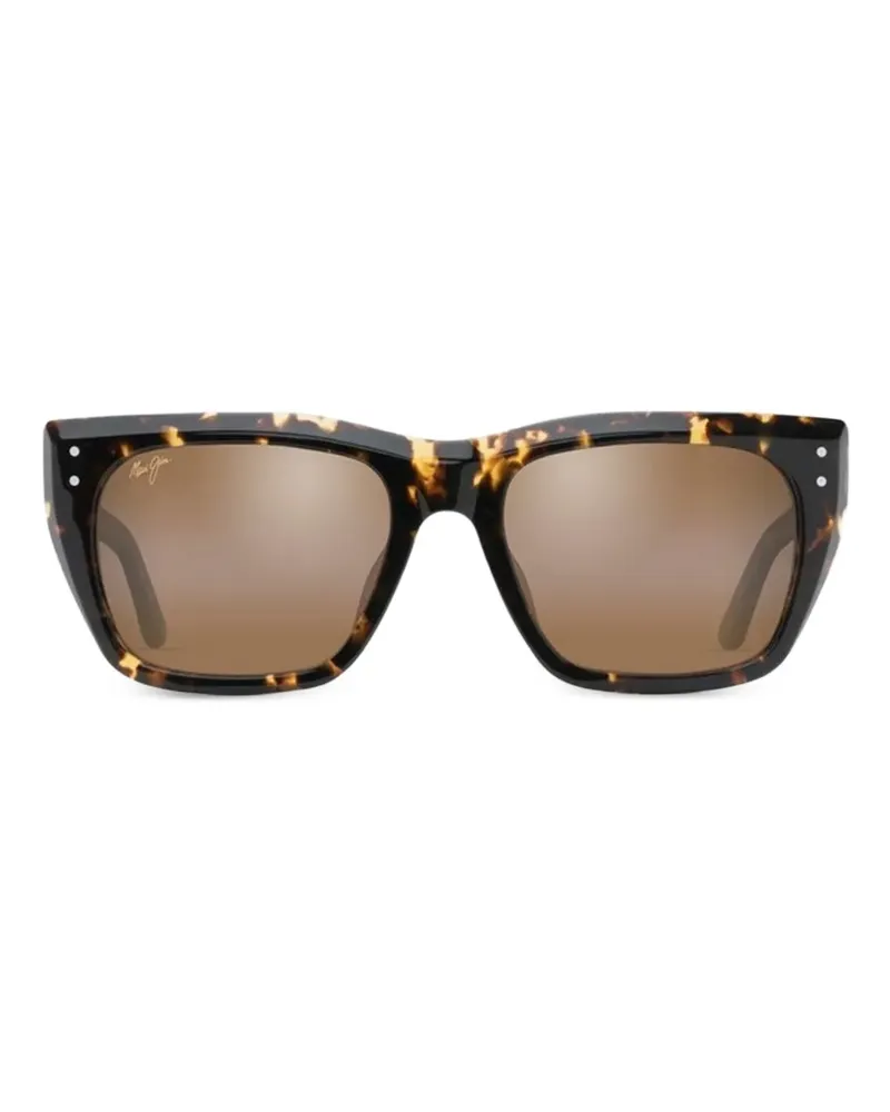 Maui Jim Aloha Lane Sonnenbrille mit eckigem Gestell - Braun Braun