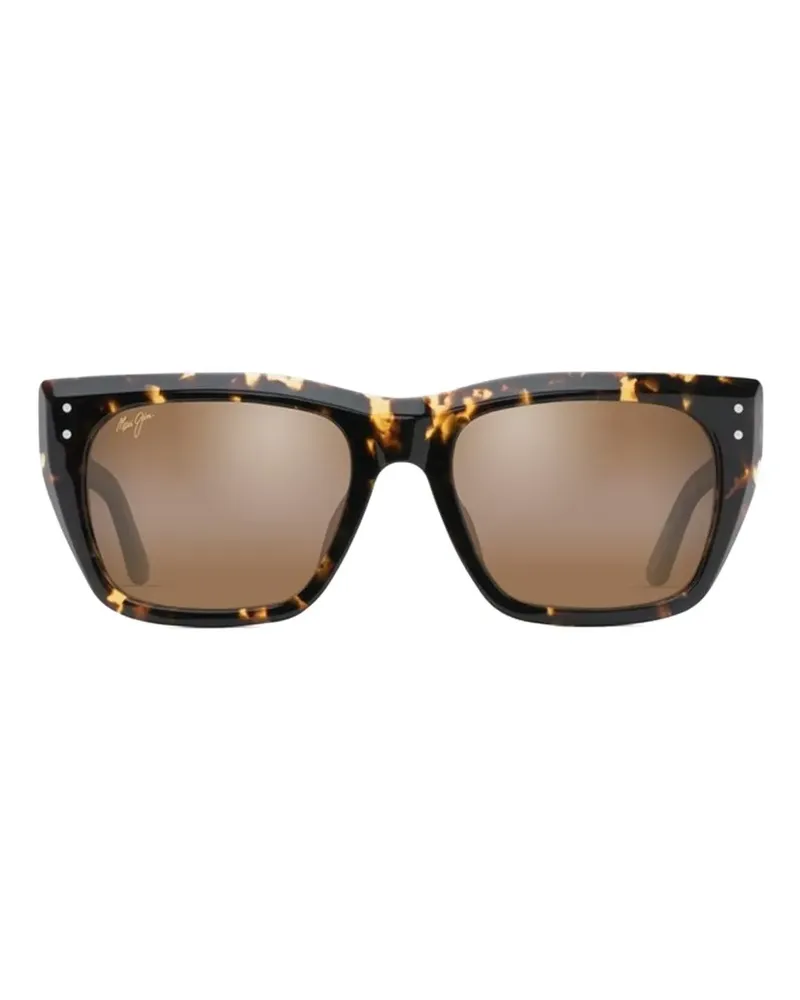 Maui Jim Aloha Lane rectangle-frame sunglasses - Braun Braun
