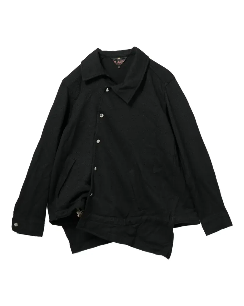 Comme des Garçons Asymmetrische Jacke mit Druckknöpfen - Schwarz Schwarz