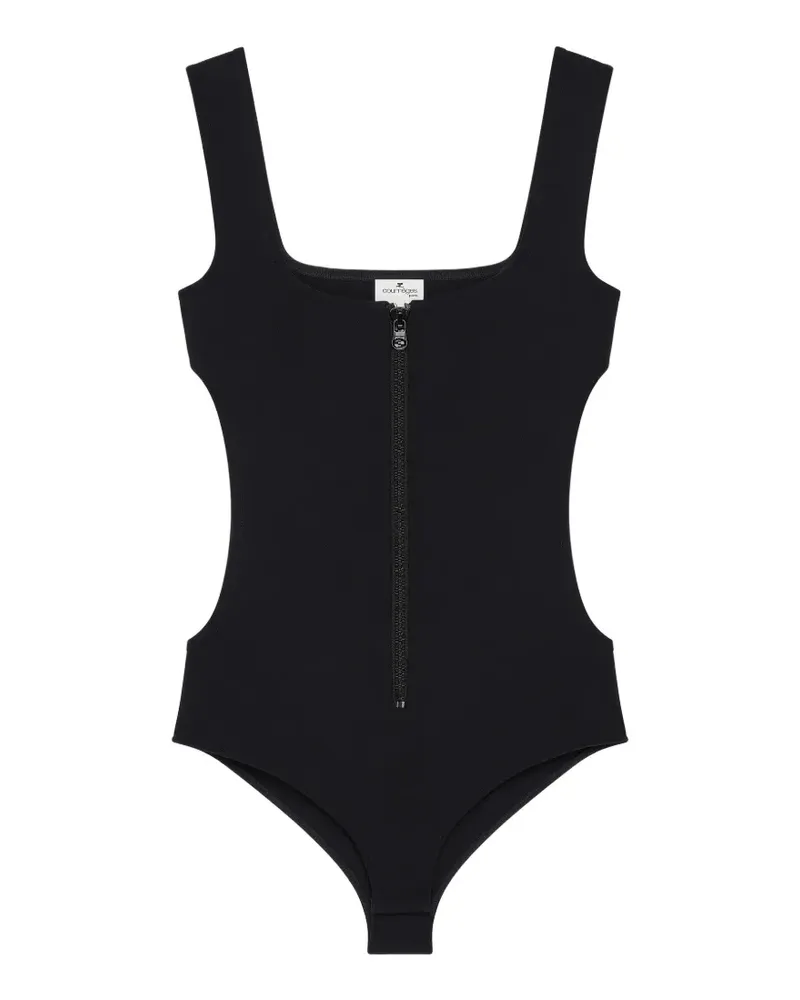 Courrèges Body mit Cut-Out - Schwarz Schwarz