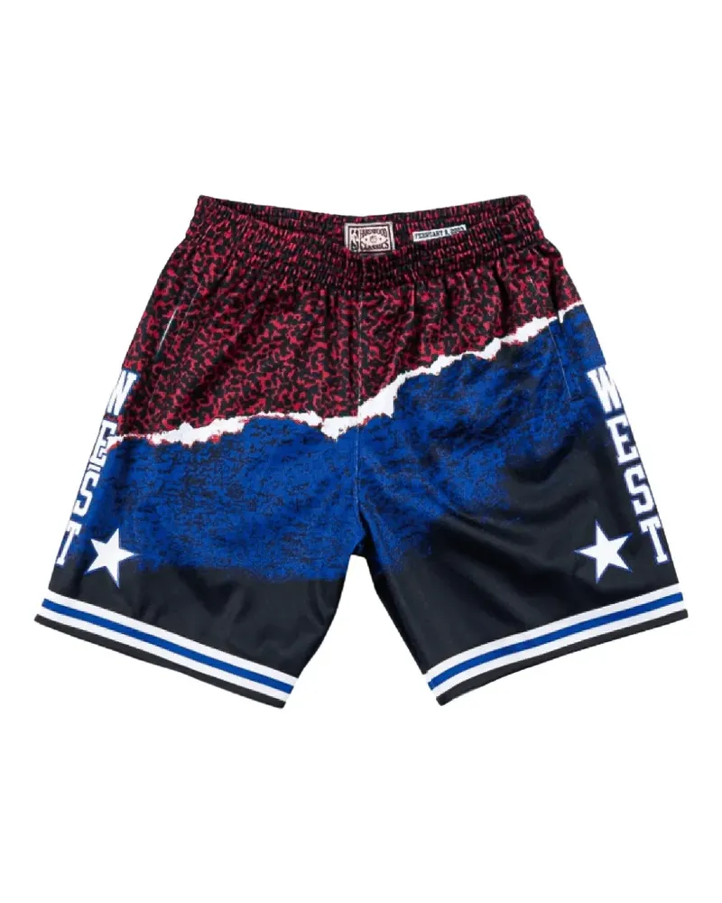 Mitchell & Ness 2003 All Star West Swingman Shorts - Schwarz Schwarz