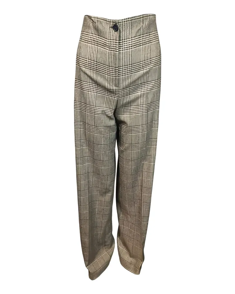 D.EXTERIOR checked trousers - Braun Braun