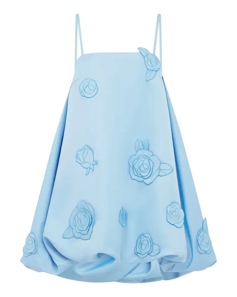 LEO LIN Patsy Minikleid mit Blumen - Blau Blau