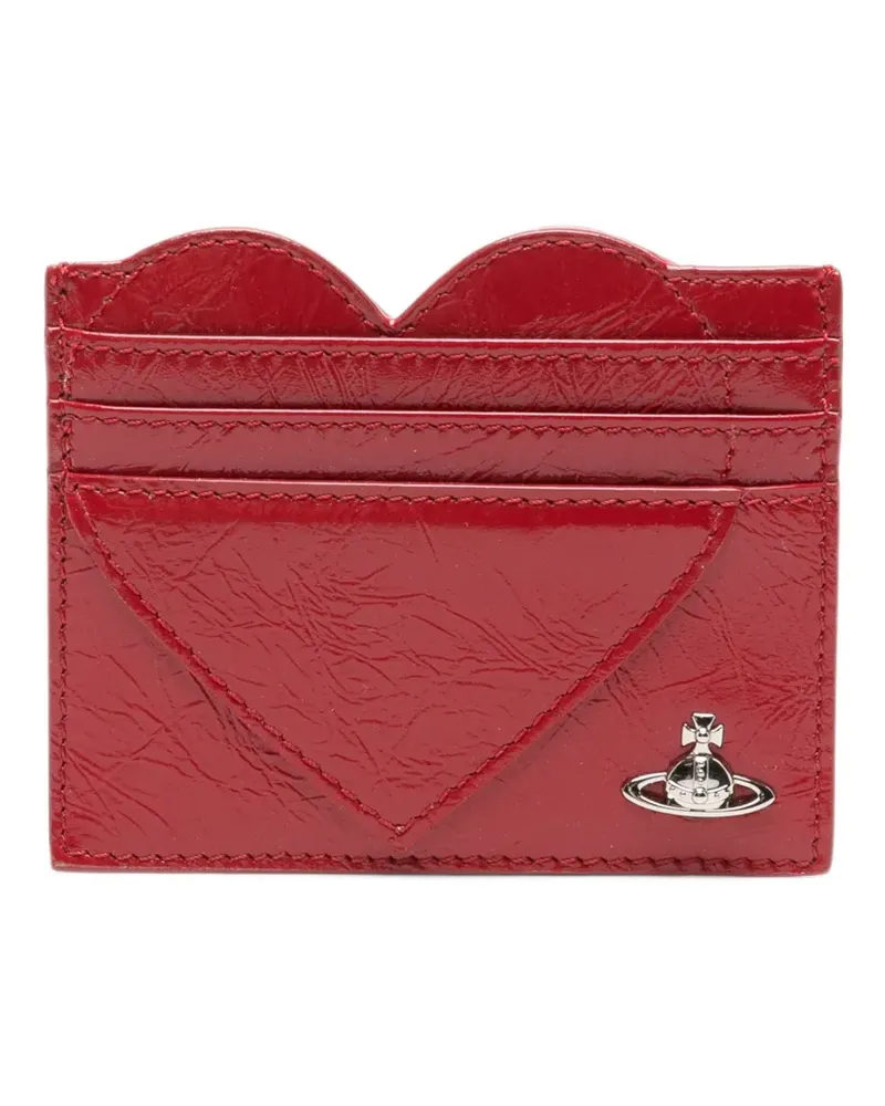 Vivienne Westwood heart-shaped Orb card holder - Rot Rot