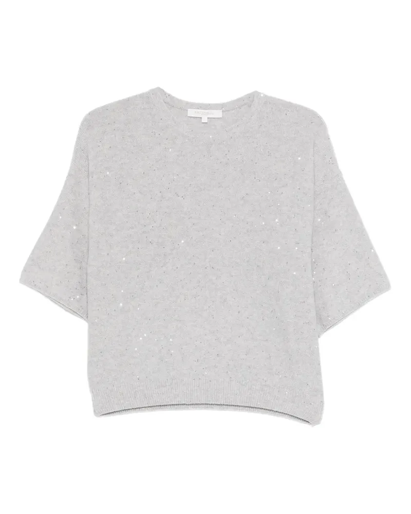 Antonelli Firenze Lucilla Pullover mit Pailletten - Grau Grau