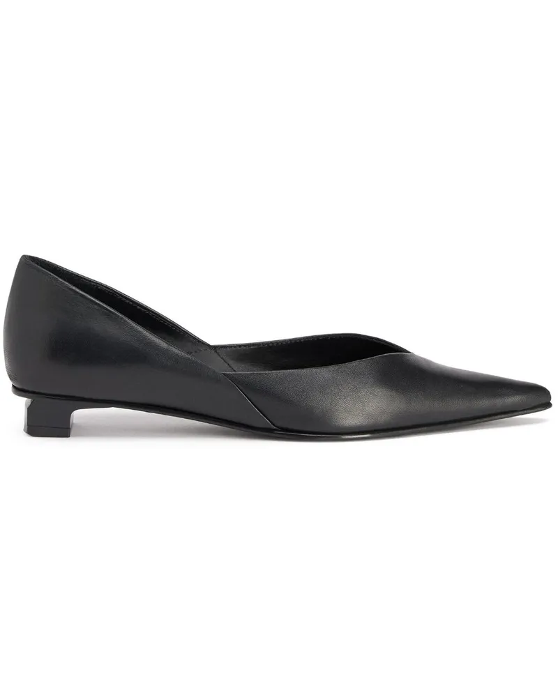 AMI Paris Lederpumps mit spitzer Kappe - Schwarz Schwarz