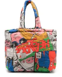 ERL Shopper mit grafischem Print Rot