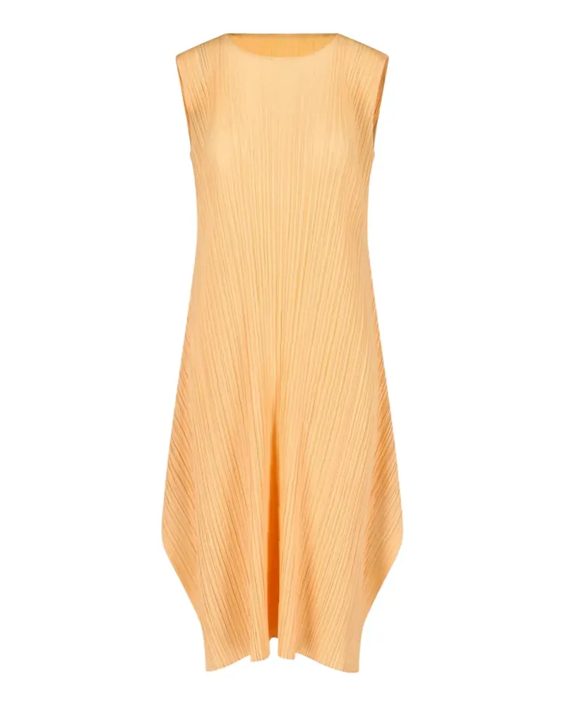 Issey Miyake Asymmetrisches Midikleid - Orange Orange