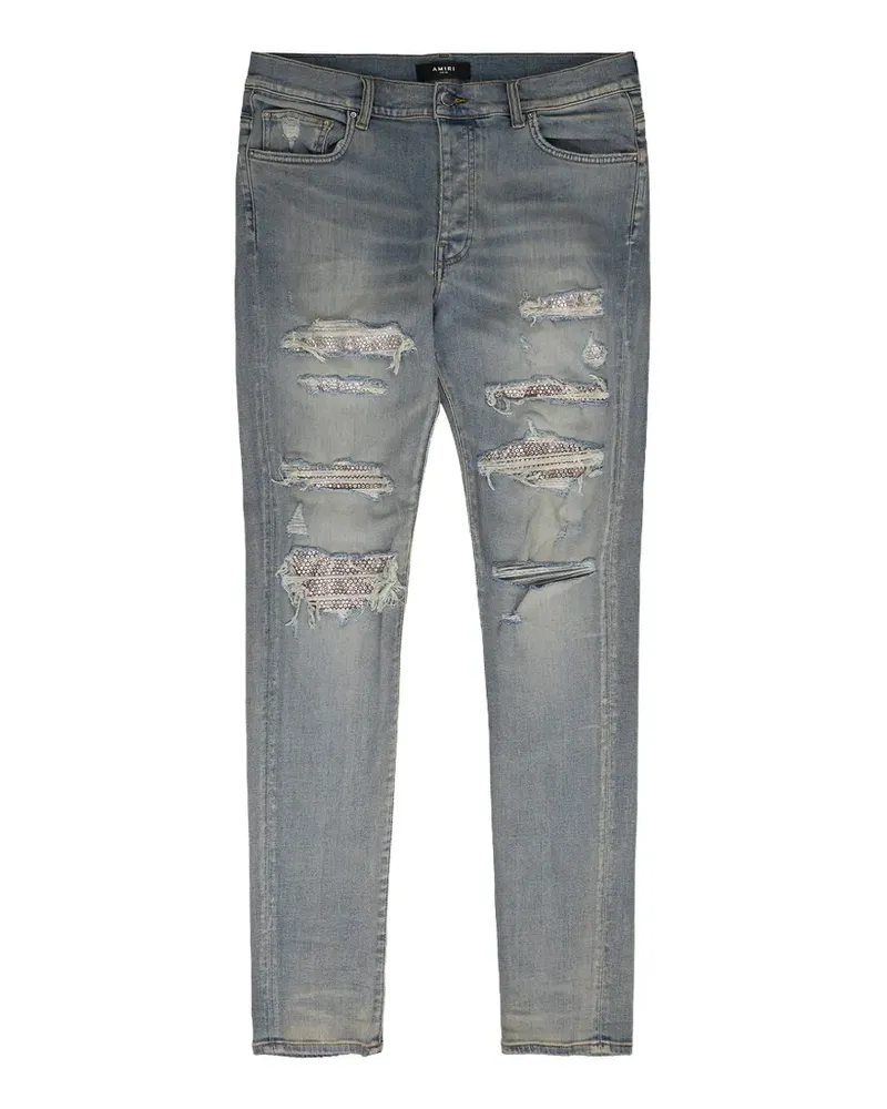 Amiri Thrasher crystal-embellished jeans - Blau Blau