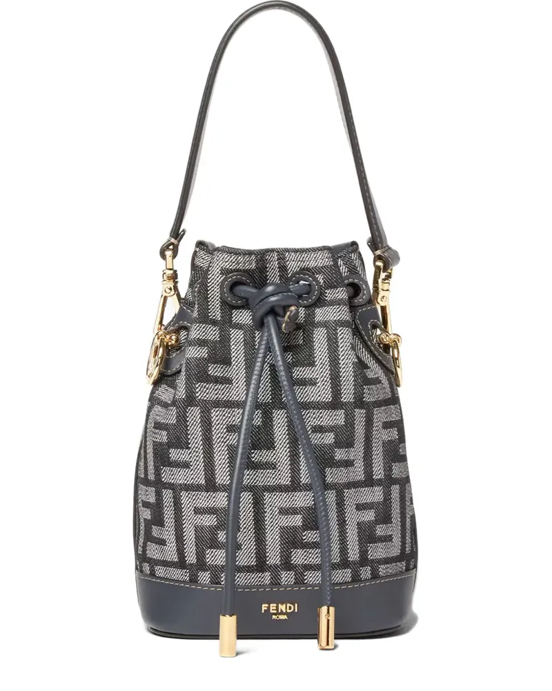 Fendi Mon Tresor Beuteltasche mit Kordelzug - Blau Blau