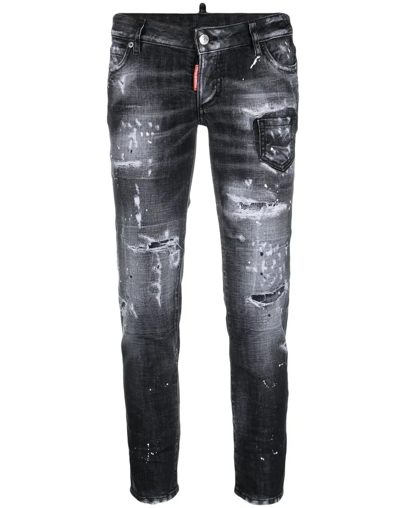 Dsquared2 Jennifer Cropped-Jeans - Grau Grau