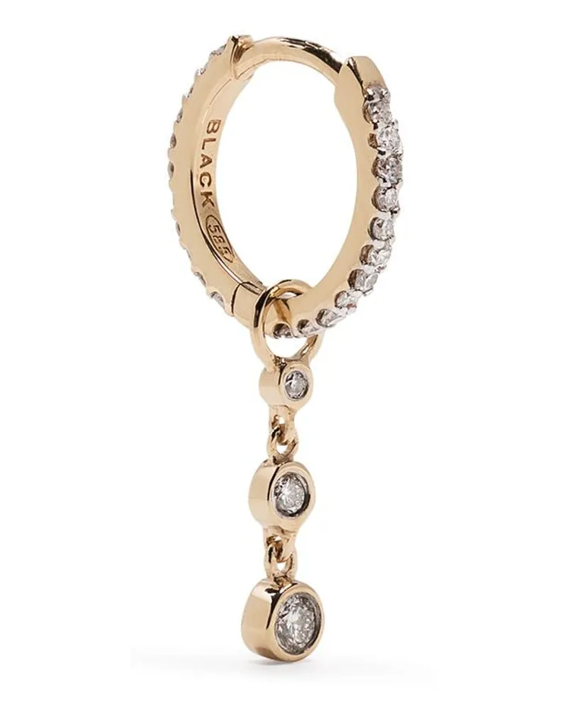 Maria Black 18kt Gelbgoldcreole mit Diamanten Gold