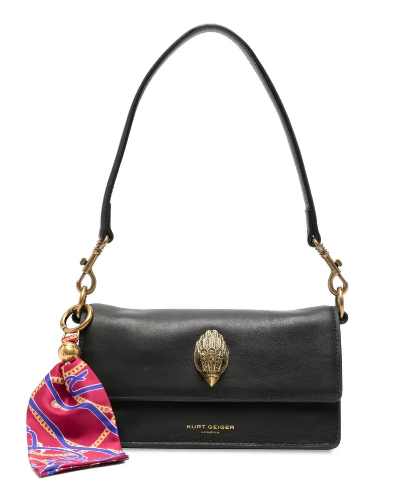 Kurt Geiger Sloane Tote Bag mit Adlerschild - Schwarz Schwarz