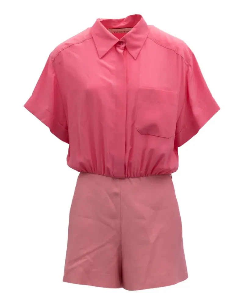 Valentino Garavani shirt-style romper - Rosa Rosa