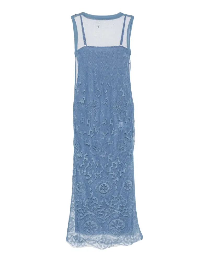 SIR Lefi lace-overlay sleeveless maxi dress - Blau Blau