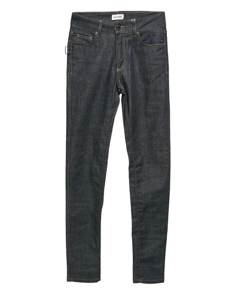 Zadig & Voltaire Jeans mit Logo-Patch - Blau Blau