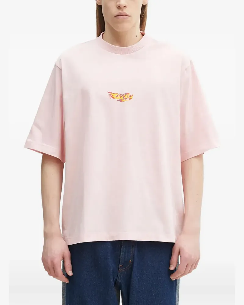 Marcelo Burlon | County of Milan T-Shirt mit Auto-Grafik - Rosa Rosa