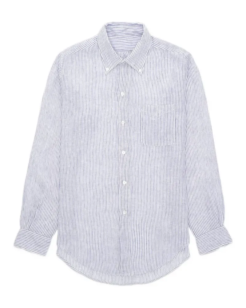 Fortela King striped linen shirt - Blau Blau