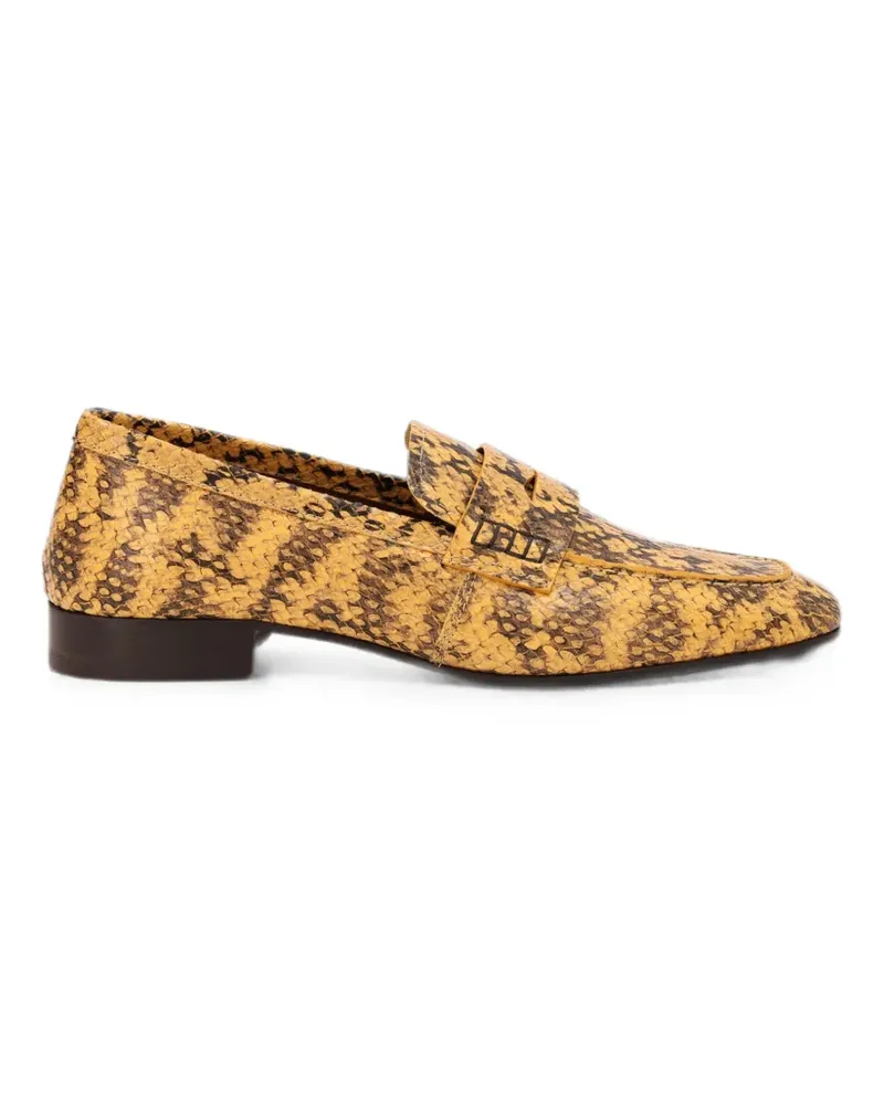 Dries van Noten leather penny loafers - Gelb Gelb